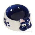 Настраиваемая логотип Anti Slip Ceramic Pet Dog Bowl